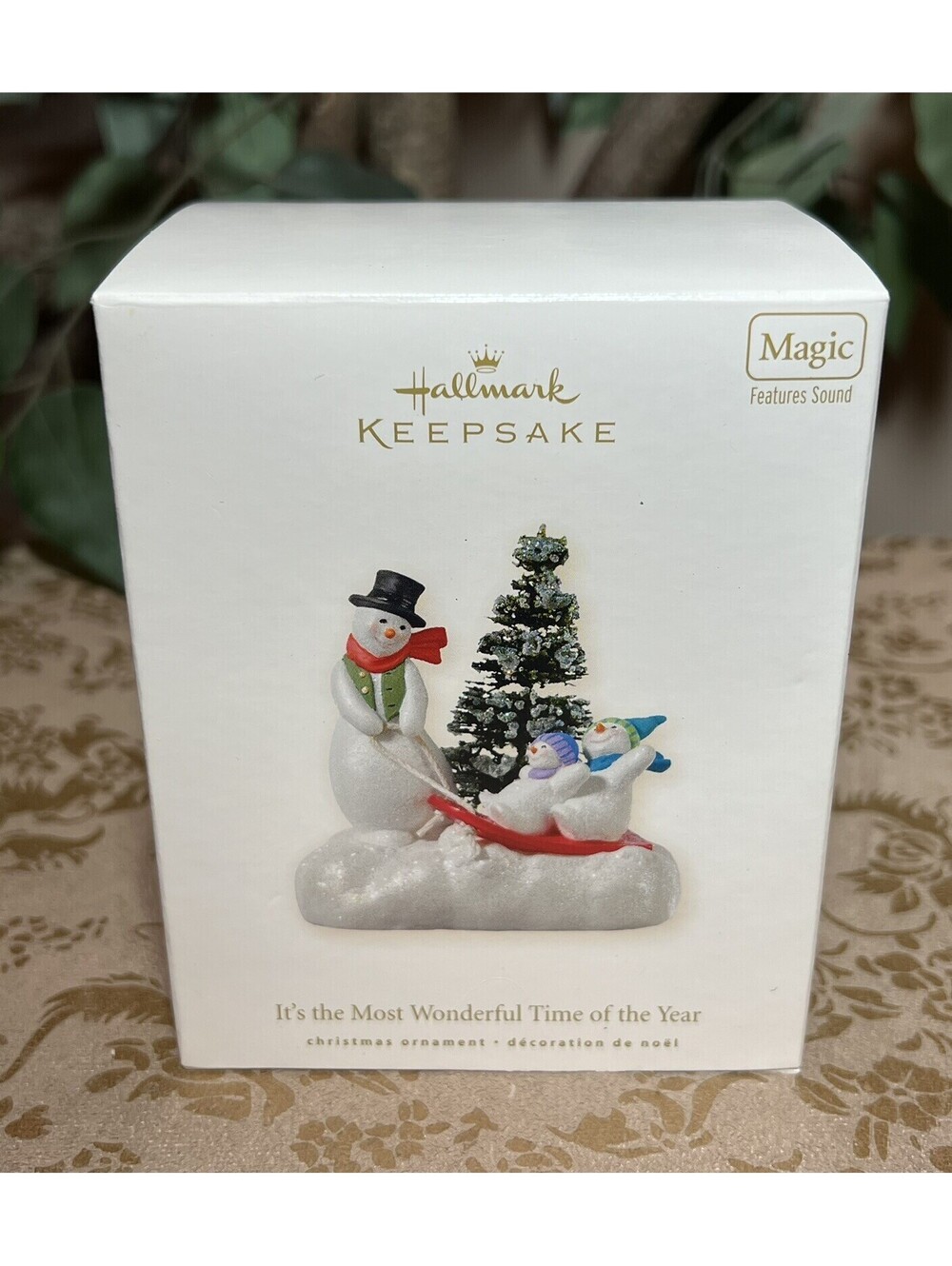 Hallmark Ornament 2008 IT'S THE MOST WONDERFUL TIME OF THE YEAR Magic Sound